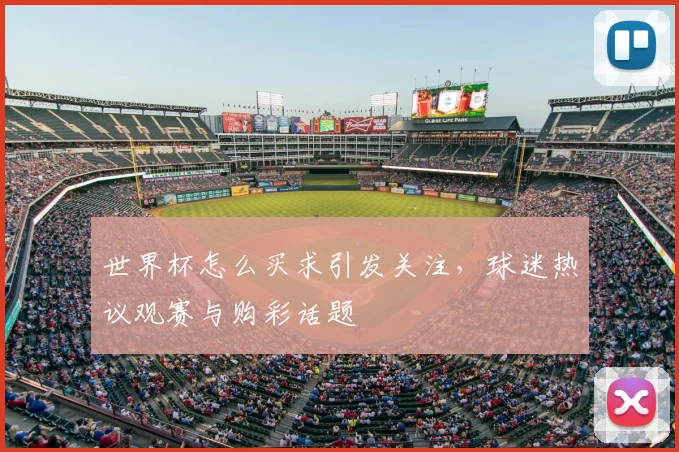 世界杯怎么买求引发关注，球迷热议观赛与购彩话题
