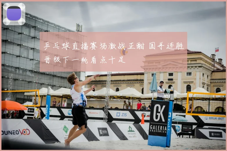 乒乓球直播赛场激战正酣 国手连胜晋级下一轮看点十足