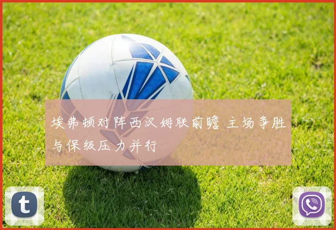 埃弗顿对阵西汉姆联前瞻 主场争胜与保级压力并行